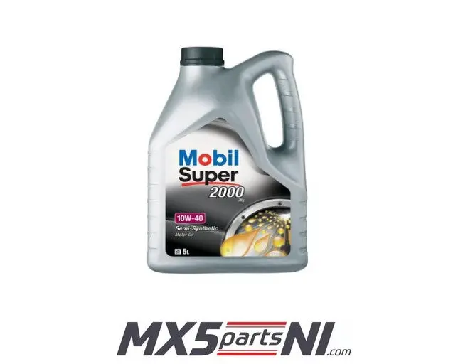 Mobile Super 2000 10W40 Engine Oil 5L Mx5 Mk1/Mk2/Mk2.5 1