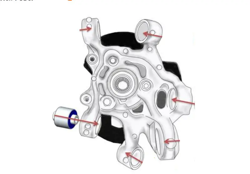 Mx5 Mk4 Rear Knuckle Lower Front Bush (Pair) 2