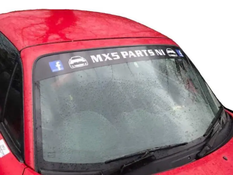 Mx5 Parts N.I. Sun Strip / Windscreen Decal 1