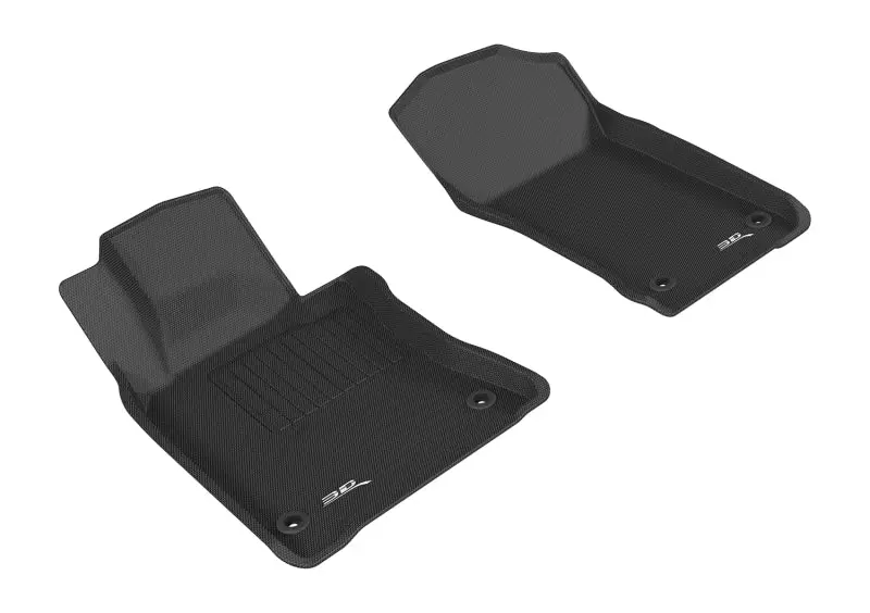3D Maxpider 2017-2019 Infiniti Q60 Kagu 1St Row Floormat - Black 1