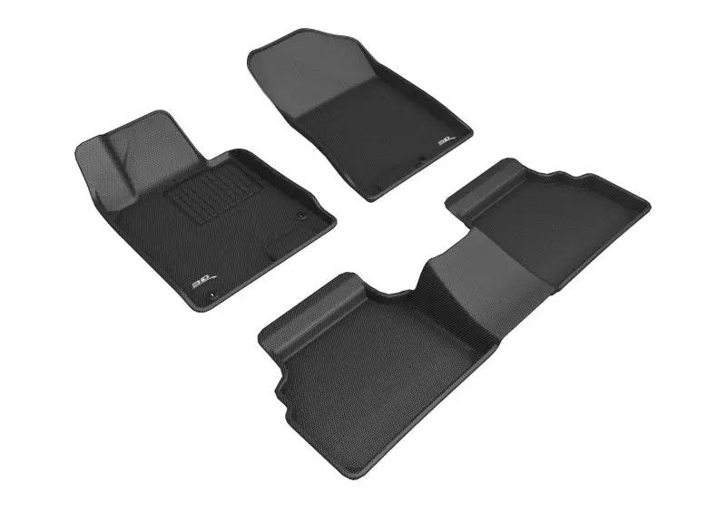 3D Maxpider Custom Fit Floor Mats For 20+ Hyundai Sonata (Kagu) – Front & Rear Rows, Black 1