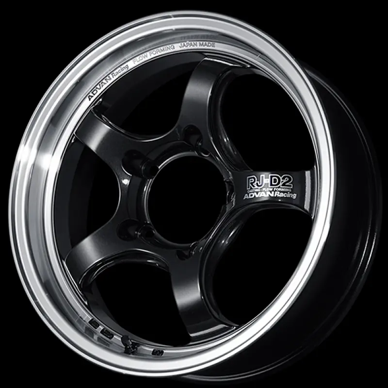 Advan Rg-D2 17X8.0 / +47 Offset / 5-100 / 63Mm Bore / Machining & Black Gunmetallic 1
