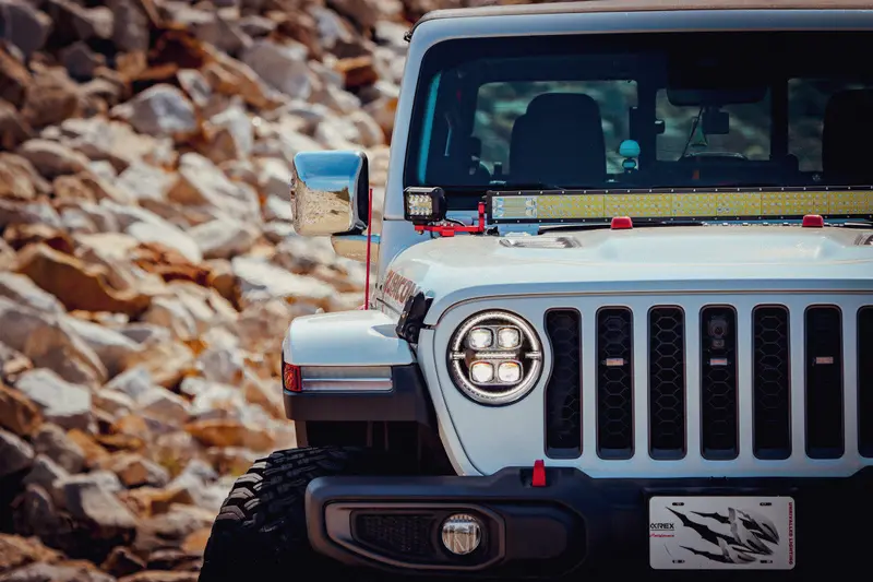 Alpharex Led Projector Headlights For 2018–2023 Jeep Wrangler Jl & Gladiator Jt – Alpha-Black With Adaptive Lighting And Sequential Turn Signals 1