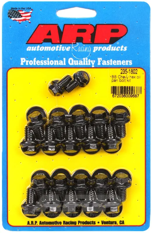 Arp Hex Head Oil Pan Bolt Kit For Big Block Chevrolet Engines 1