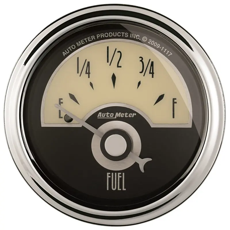 Autometer 2-1/16" Electric Fuel Level Gauge – 240–33 Ohm Sending Range, Cruiser-Specific Calibration 1