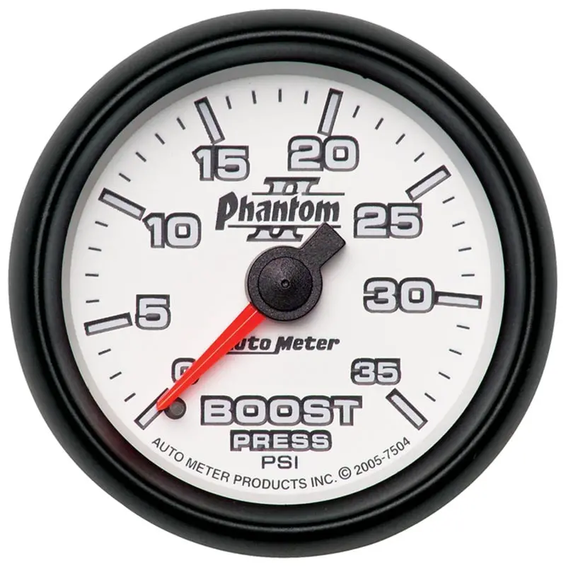 Autometer Phantom Ii Mechanical Boost Gauge – 52.4Mm, 0–35 Psi 1