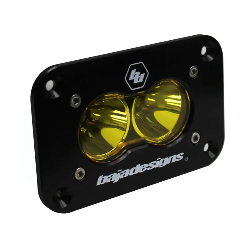 Baja Designs S2 Sport Amber Led Work Light — Flush-Mount, Scene/Work Pattern 1