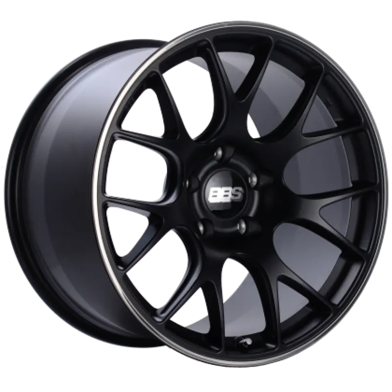 Bbs Ch-R 20X8 5X120 Et36 Satin Black Polished Rim Protector Wheel -82Mm Pfs/Clip Required 1