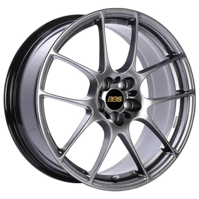 Bbs Rf Forged Alloy Wheel – 18X8", 5X114.3Mm, Et43, Diamond Black Finish (Pfs/Clip Required) 1