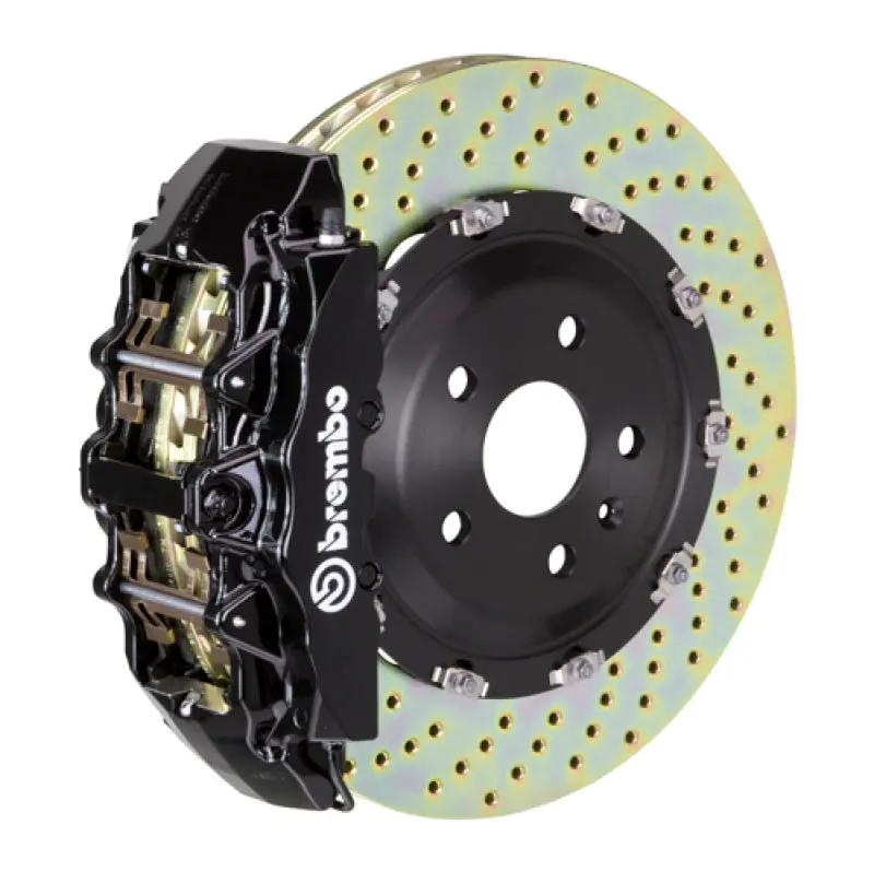 Brembo 02-08 G500/03-04 G55/09-18 G550 Front Gt Bbk 8 Piston Cast 365X34 2Pc Rotor Drilled-Black 1