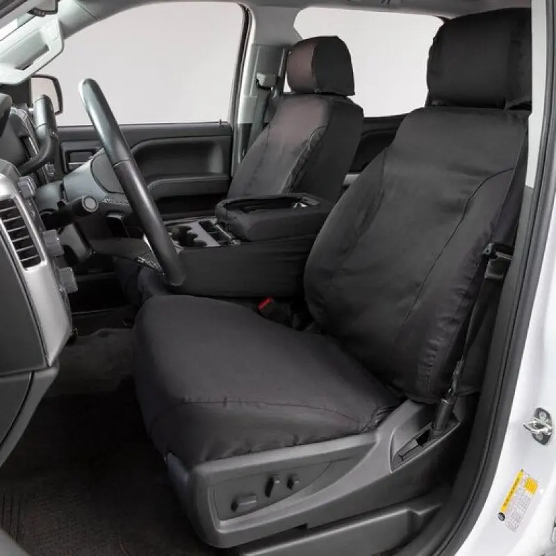Covercraft Seatsaver Custom Front Seat Covers For 2016–2020 Ford Transit – Polycotton Blend, Charcoal 1