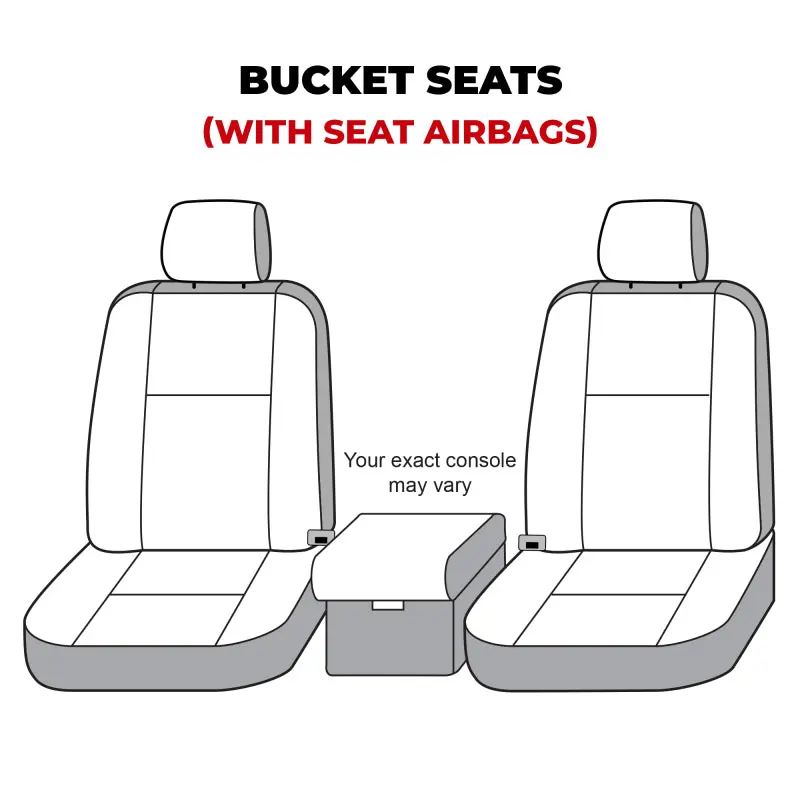Covercraft Seatsaver Polycotton Front Row Seat Covers – Dodge Ram (2019–2024), Charcoal 1