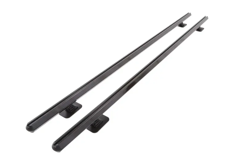 Deezee Hex Series Gloss Black Side Rails For 2014–2023 Chevrolet Silverado 8-Foot Bed 1