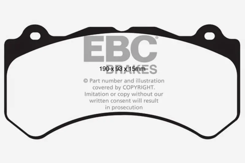 Ebc Extra-Duty Front Brake Pads For 2018+ Dodge Durango Srt 6.4L 1