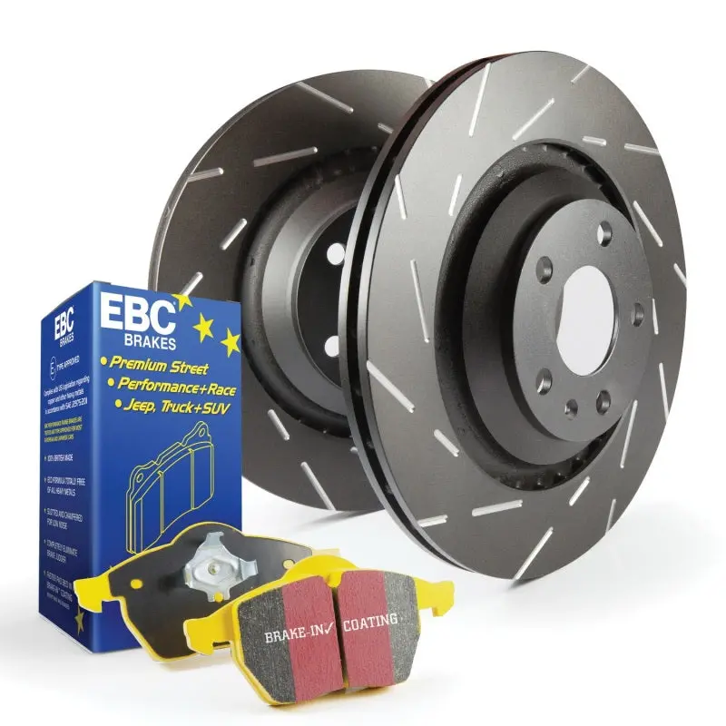 Ebc S9 Brake Kit: Yellowstuff Performance Pads + Usr Drilled & Slotted Rotors 1