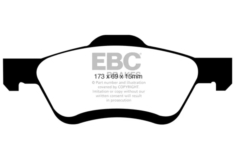 Ebc Yellowstuff Front Brake Pads For 2008–2009 Ford Escape 2.3L 1