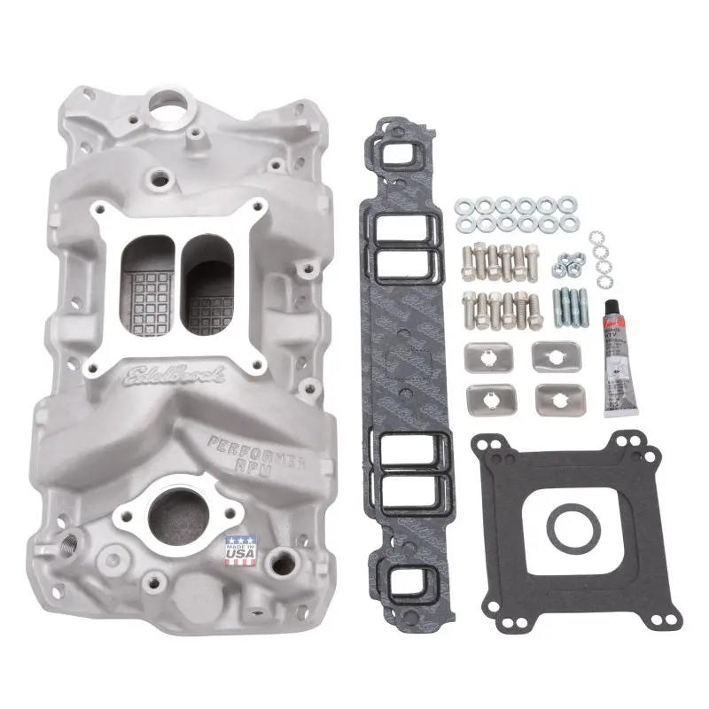 Edelbrock Manifold Installation Kit Performer Rpm Sbc 1957-1986 Natural Finish 1