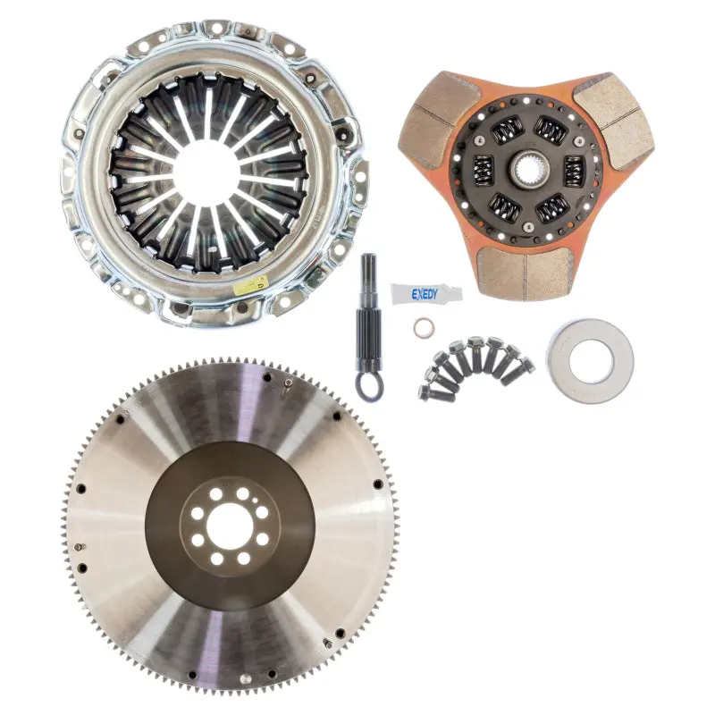 Exedy 2003-2007 Infiniti G35 V6 Stage 2 Cerametallic Clutch Thick Disc Includes Nf04 Flywheel 1