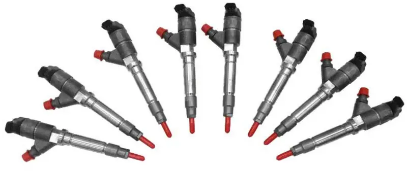 Exergy Remanufactured 200% Over-Size Fuel Injector Set For 2004.5–2005 Chevrolet Duramax Lly (8-Pack) 1