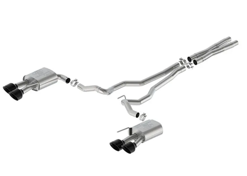 Ford Racing Cat-Back Exhaust System For 2024 Mustang 5.0L – Non-Active, Black Tips, Sport Sound 1
