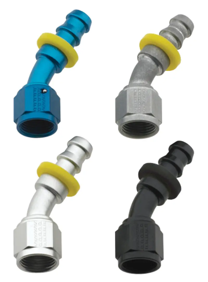 Fragola -6An Push-Lite Fitting – 30-Degree Black Elbow 1