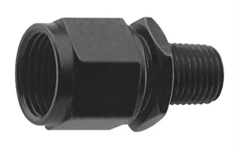 Fragola -8An Female Swivel Fitting To 1/4" Npt Male Adapter – Black Anodized 1