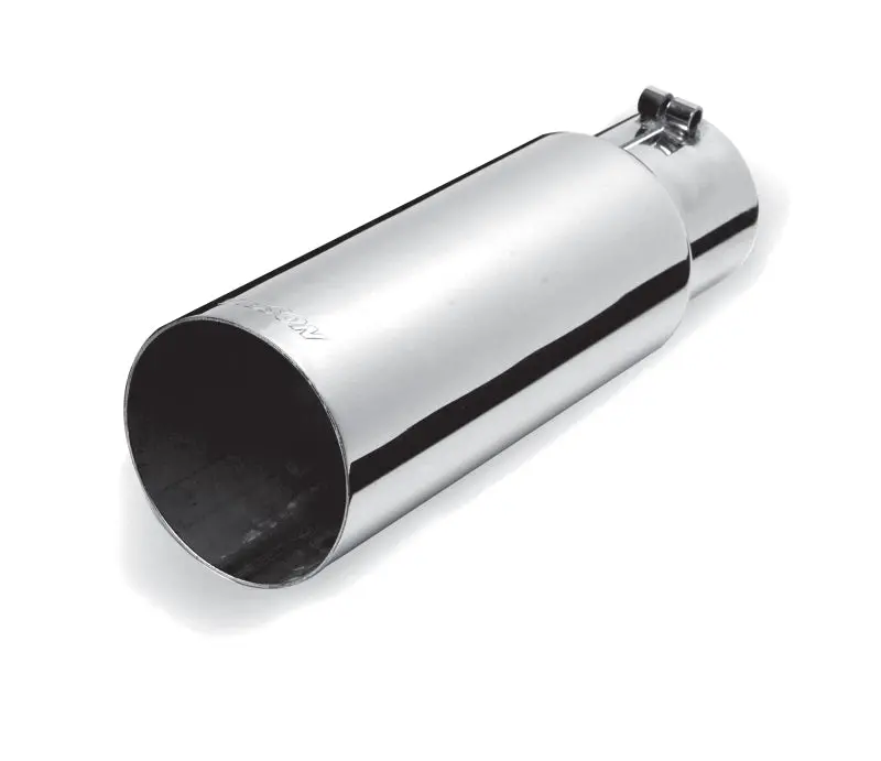 Gibson Stainless Steel Straight-Cut Exhaust Tip – 4" Od, 3.5" Inlet, 12" Length 1