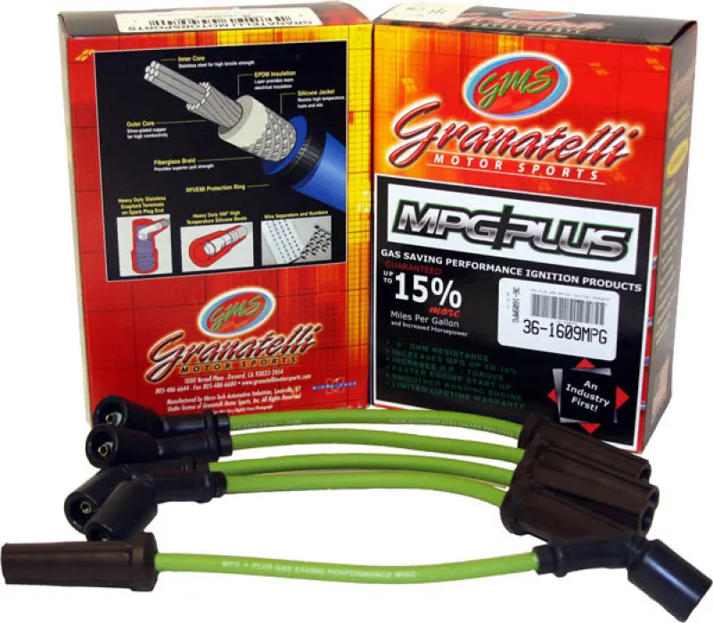 Granatelli Mpg Plus Ignition Wire Set For 1994–2001 Acura Integra (1.8L 4-Cylinder) 1