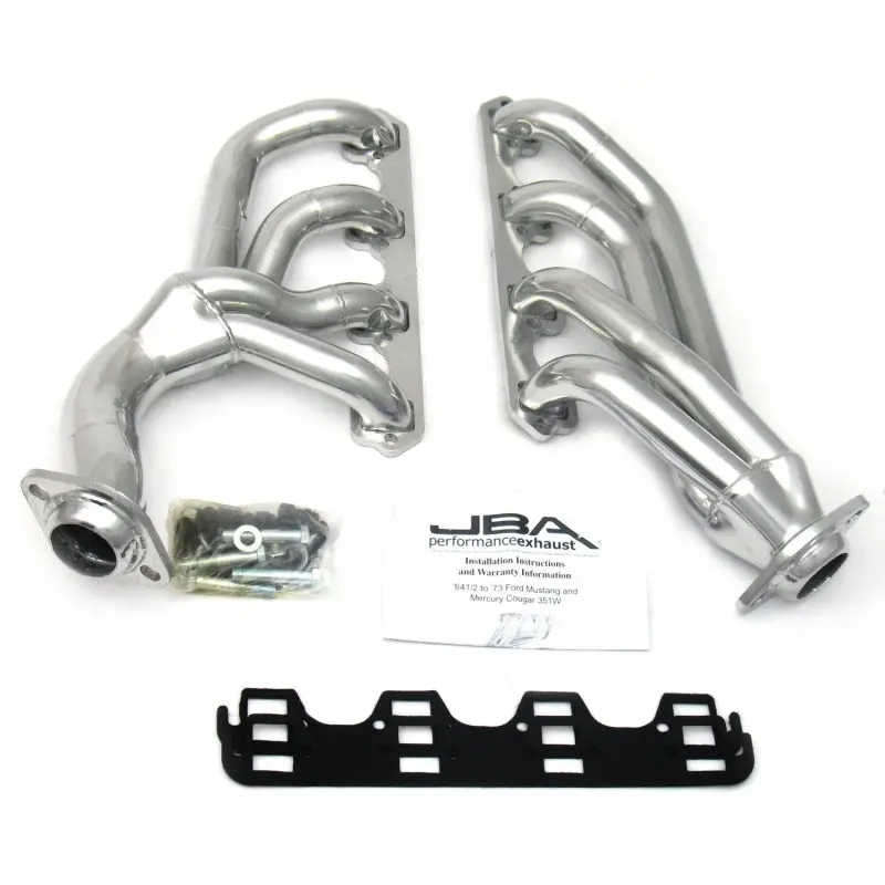 Jba Mid-Length Stainless Steel Headers For 1965–1973 Ford Mustang With 351W Small Block & T-5 Transmission (1-5/8" Primaries) 2
