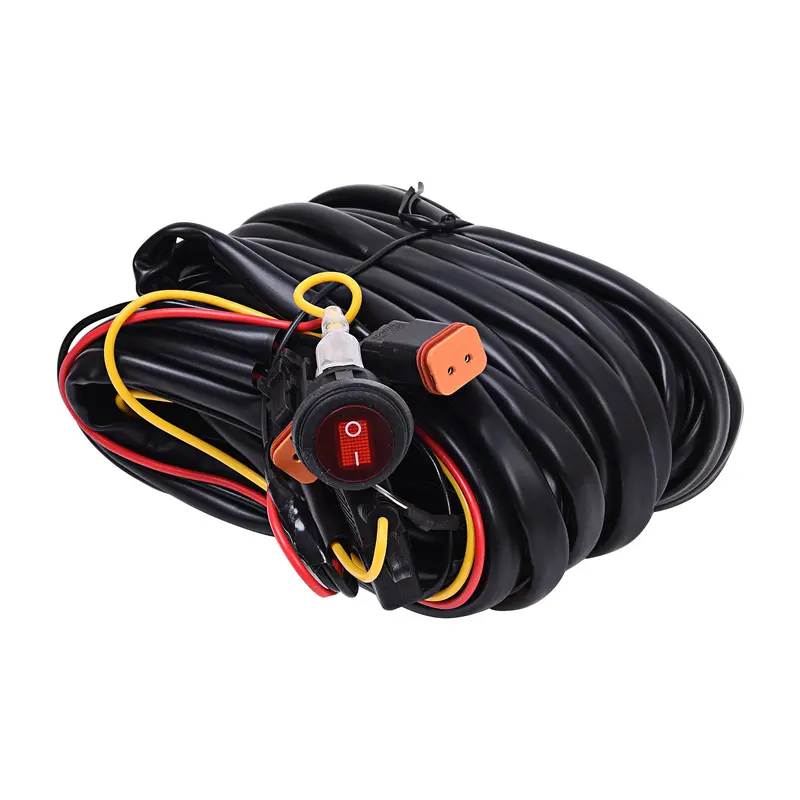 Kc Hilites Dual-Light Wiring Harness With 2-Pin Deutsch Connectors 1