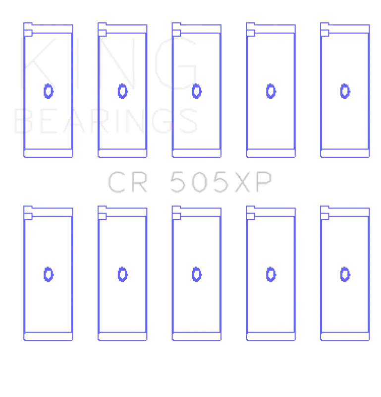 King Engine Bearings Connecting Rod Set For Audi Abf/Abm/Adp/Pp/Rn – Oversize +.026 Mm 1