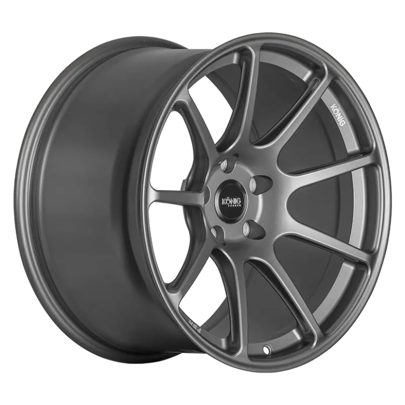 Konig F5R Forged Aluminum Wheel – 19X8.5", 5X114.3, Et30 Offset, Ash Silver Finish With Knurled Bead 1