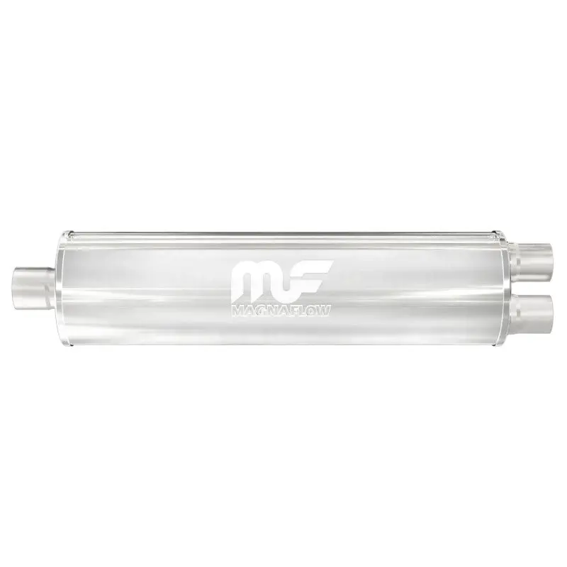Magnaflow Stainless Steel Performance Muffler – 27" X 7" X 7", Dual 2.25" Inlets/Outlet 1