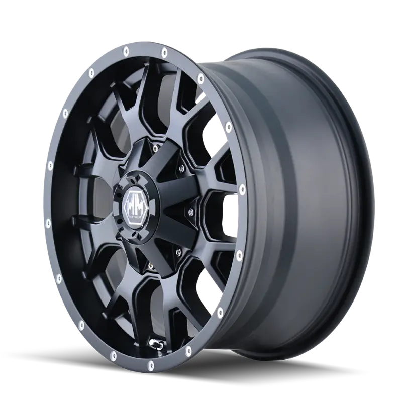 Mayhem 8015 Warrior Matte Black Off-Road Wheel – 17X9 In, 6X135 Mm, -12 Mm Offset, 106 Mm Hub Bore 1