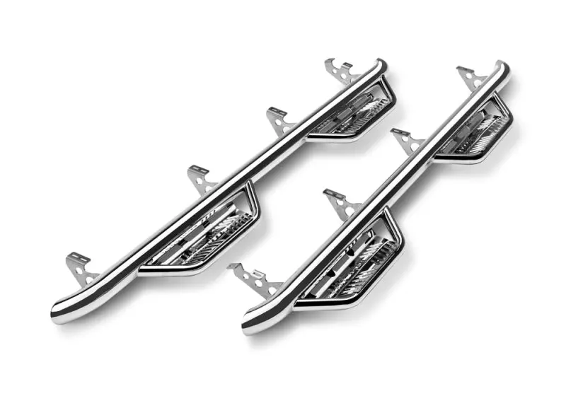 N-Fab Polished Stainless Steel Podium Side Steps For 2022 Toyota Tundra Crewmax (All Bed Lengths, Srw) 1