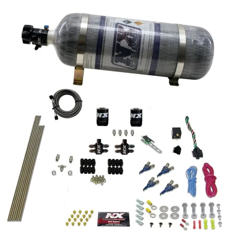 Nitrous Express Efi Nitrous System – 4-Cylinder Gasoline-Compatible, 50–250 Hp Tuning Range With Composite Bottle 1