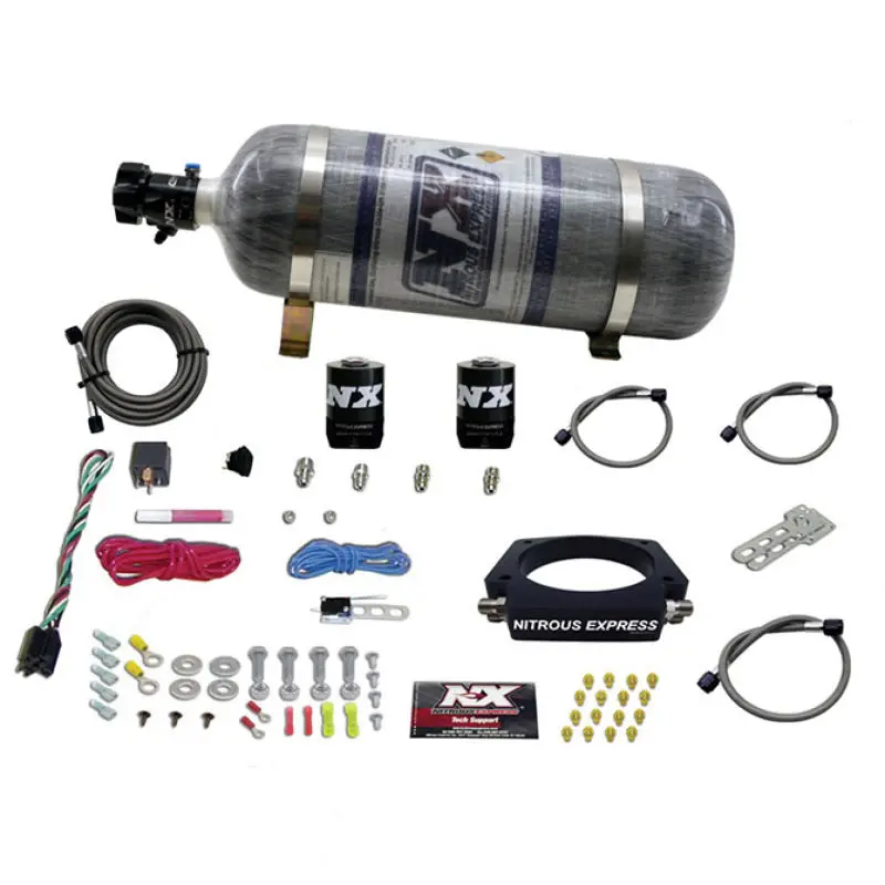 Nitrous Express Gm Ls 102Mm Nitrous Plate Kit (50-400Hp) W/12Lb Composite Bottle 1