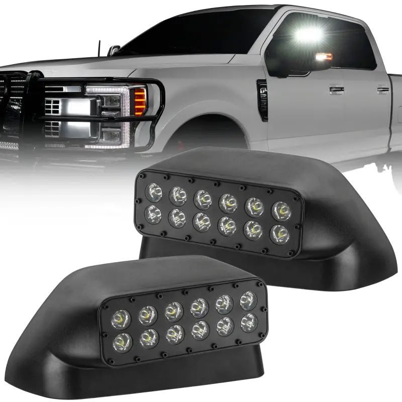 Oracle Lighting Led Ditch Lights – Off-Road Side Mirror Mounts For 2017–2022 Ford Super Duty 1