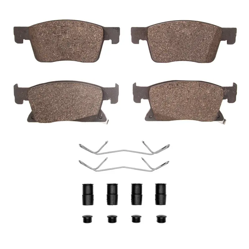 R1 Semi-Metallic Front Brake Pad & Hardware Kit For 2016–2019 Chevrolet Cruze 1