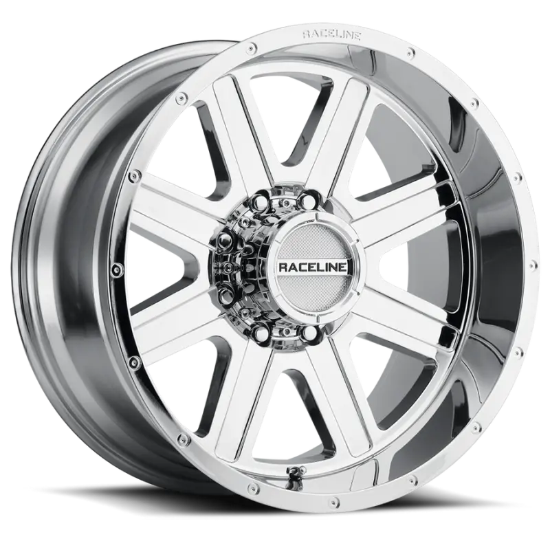 Raceline 940C Hostage 20X9In / 6X139.7 Bp / 0Mm Offset / 106.1Mm Bore - Chrome Wheel 1