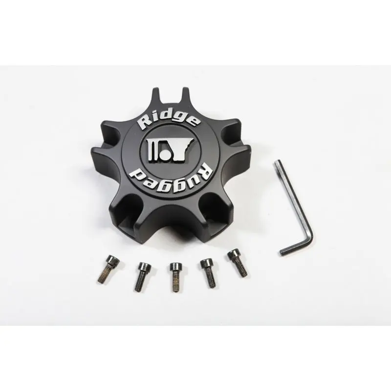 Rugged Ridge Wheel Center Cap Black Drakon Wheel 1