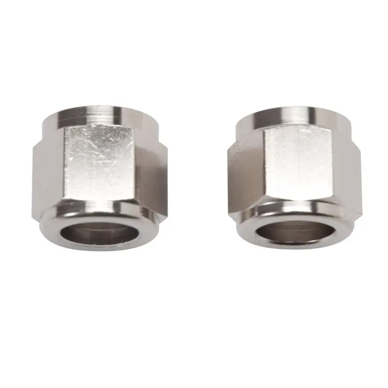 Russell Performance -6 An Stainless Steel Tube Nuts – 3/8" Od, Endura Coated (2-Pack) 1