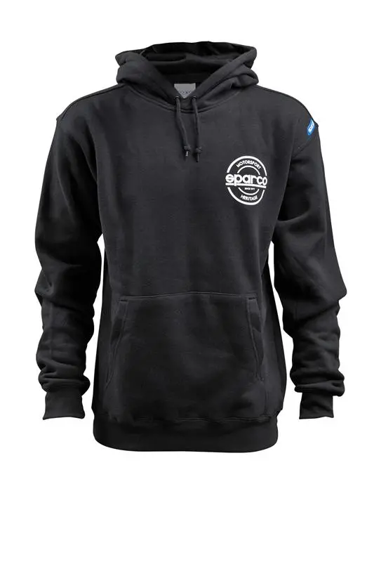 Sparco Swtshrt Hooded S-Seal Blk Lrg 1