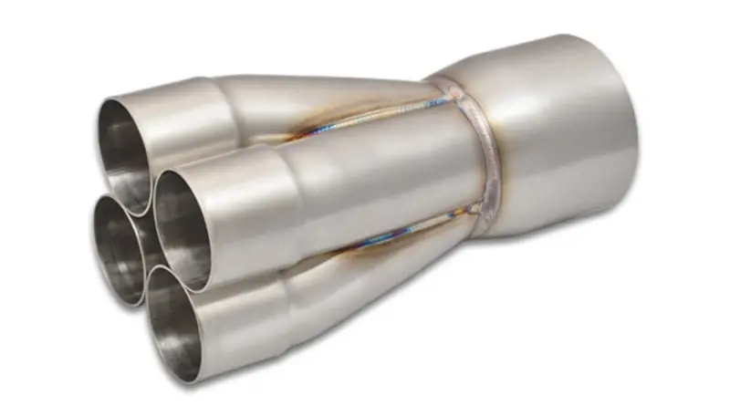 Vibrant Stainless Steel 4-1 Merge Collector – 2.25 Inch Inlet, 3.5 Inch Outlet Od 1