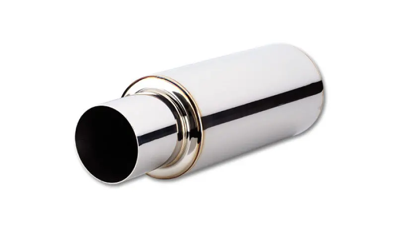 Vibrant Tpv Straight-Cut Round Muffler — 23" Length, 4" Inlet Id, 4" Round Tip 1