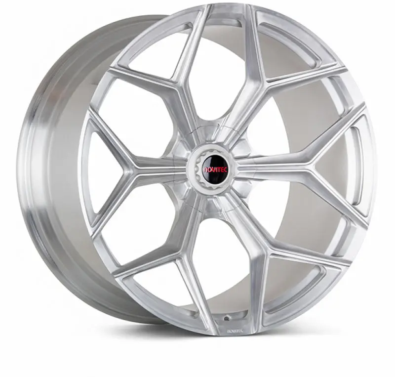 Vossen X Novitec Nl4-5L Forged Alloy Wheel – 21X9.5", 5X120 Pcd, Et30 Offset, Brushed Gloss Clear Finish – Compatible With Lamborghini Revuelto Fr 1