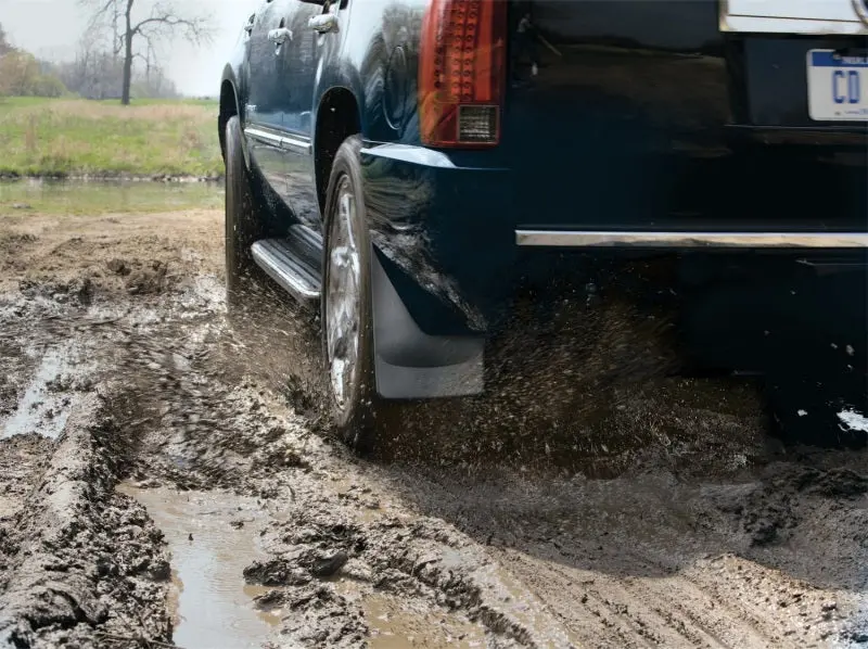 Weathertech 01-10 Ford F250/F350/F450/F550 No Drill Mudflaps - Black 1