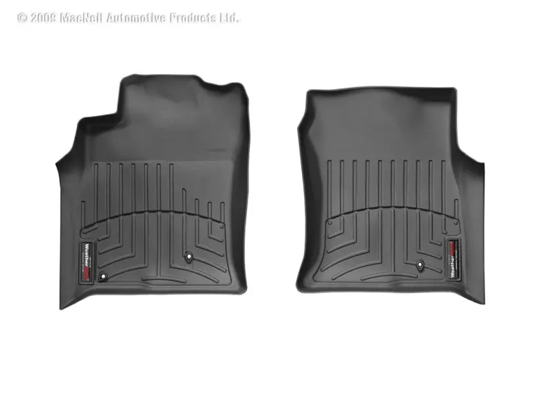 Weathertech Front Floor Liners For 2003–2006 Lexus Gx470 – Black Heavy-Duty Trim 1