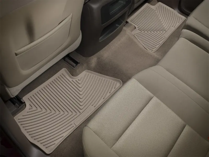 Weathertech Rear All-Weather Rubber Floor Mats For 2017+ Honda Ridgeline – Tan 1