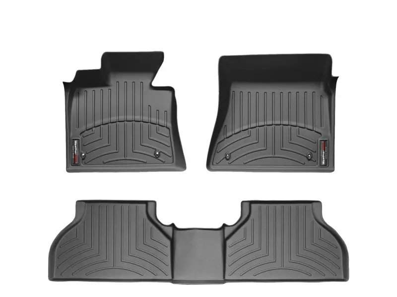 Weathertech Rear Floor Liner – Black Heavy-Duty Fit 1